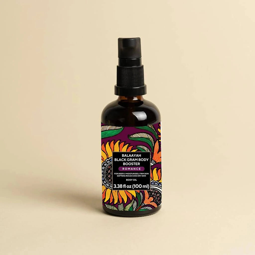 Balaayah Black Gram Body Booster - Body Massage Oil - For Dry, Mature, Aging Skin Body Oil iYURA