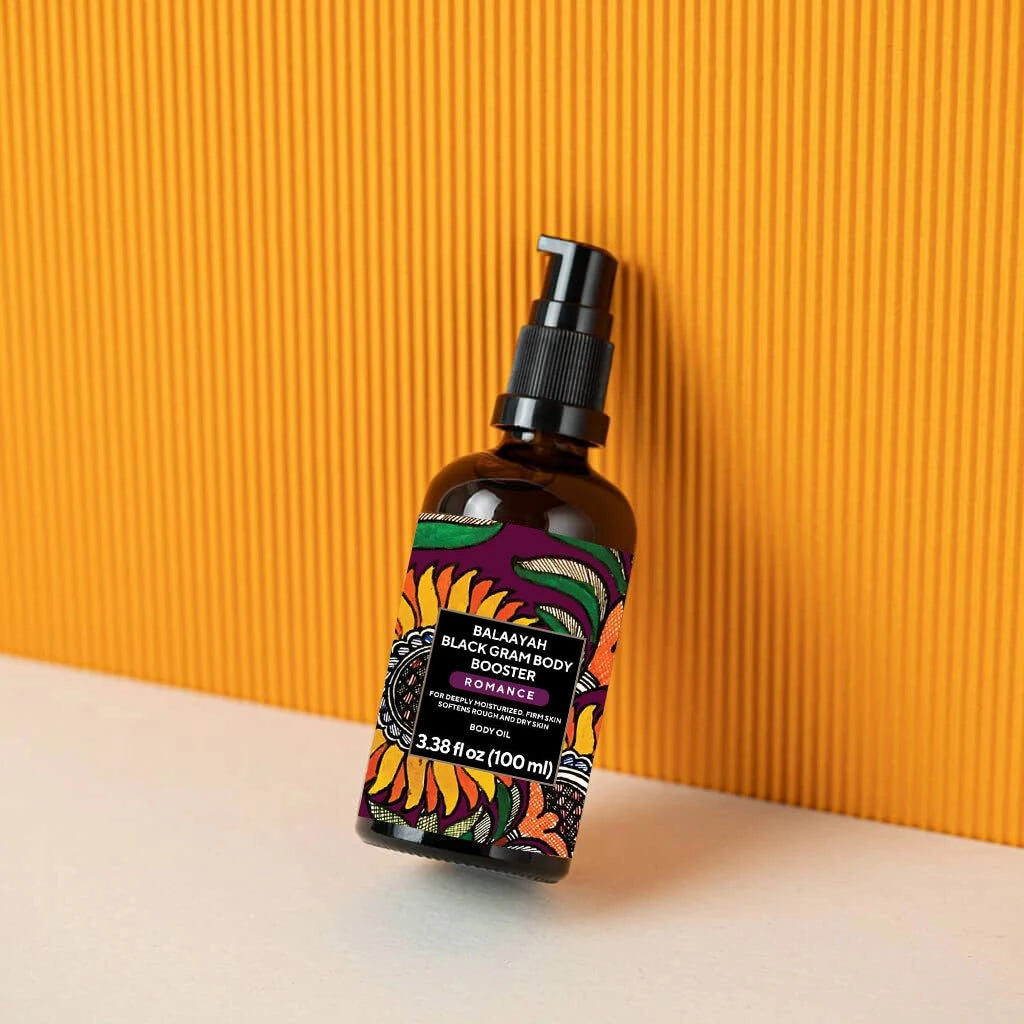 Balaayah Black Gram Body Booster - Body Massage Oil - For Dry, Mature, Aging Skin Body Oil iYURA