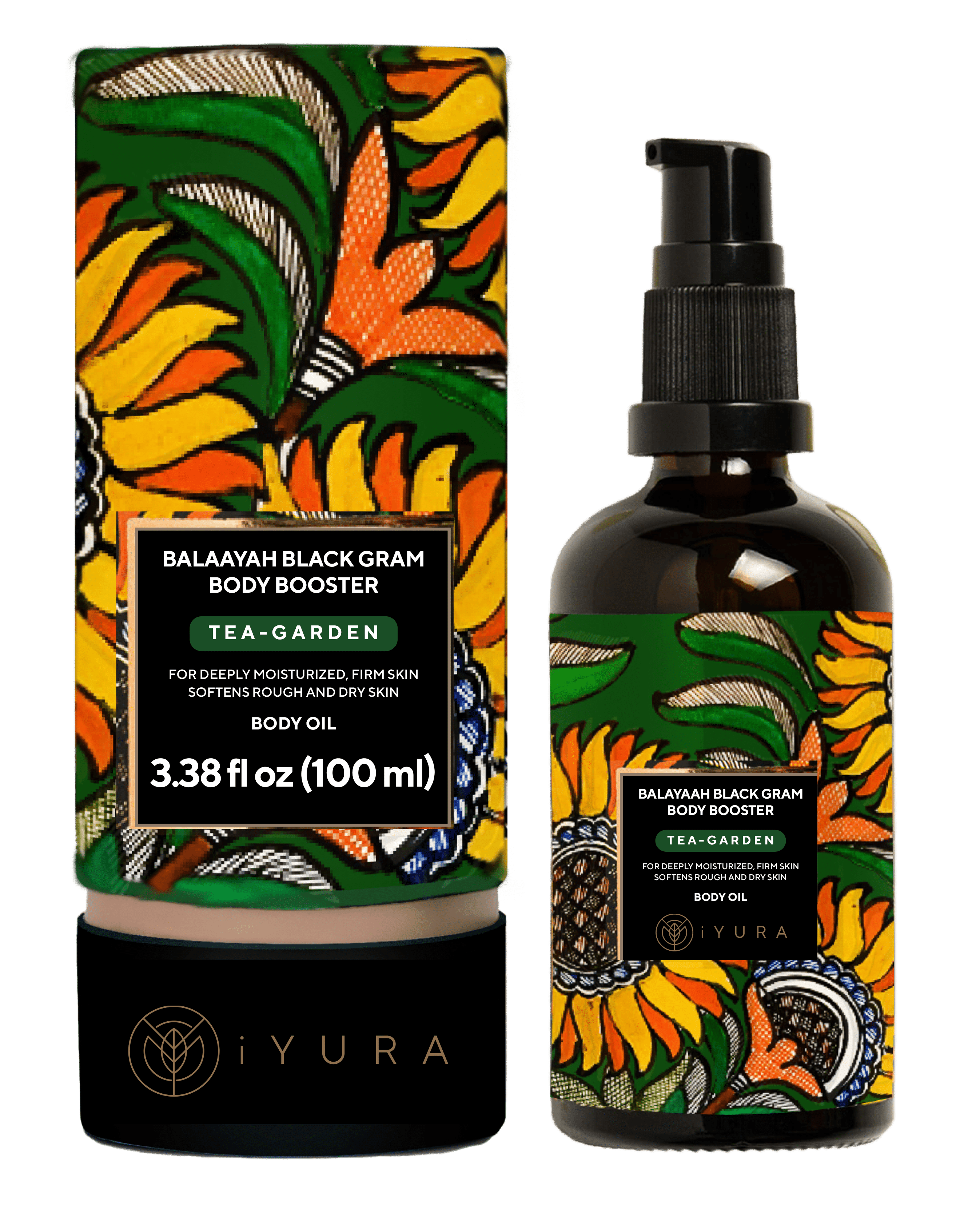 Balaayah Black Gram Body Booster | Tea-Garden Blend Body Oil iYURA