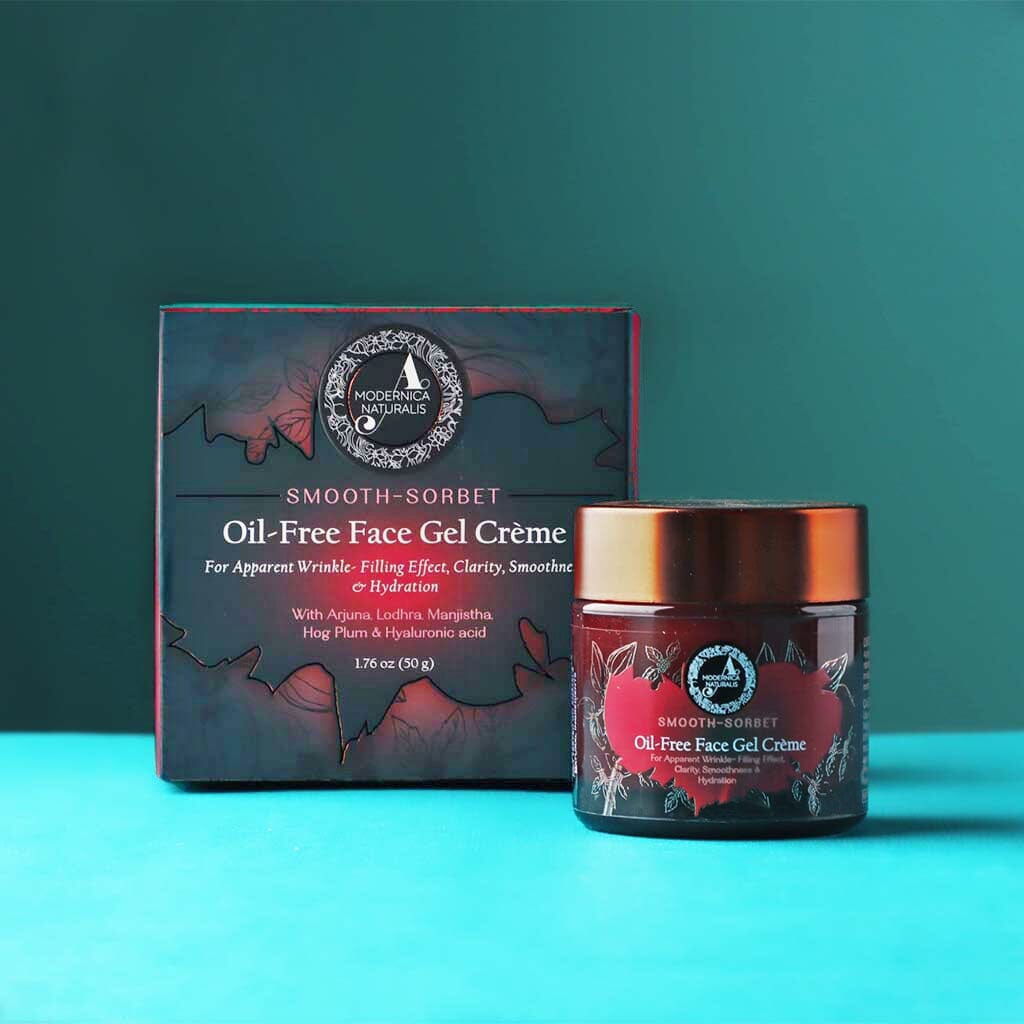 Smooth-Sorbet : Oil-Free Face Gel Crème | For Apparent Wrinkle-Filling Effect, Clarity, Smoothness & Hydration Lotion & Moisturizer A Modernica Naturalis