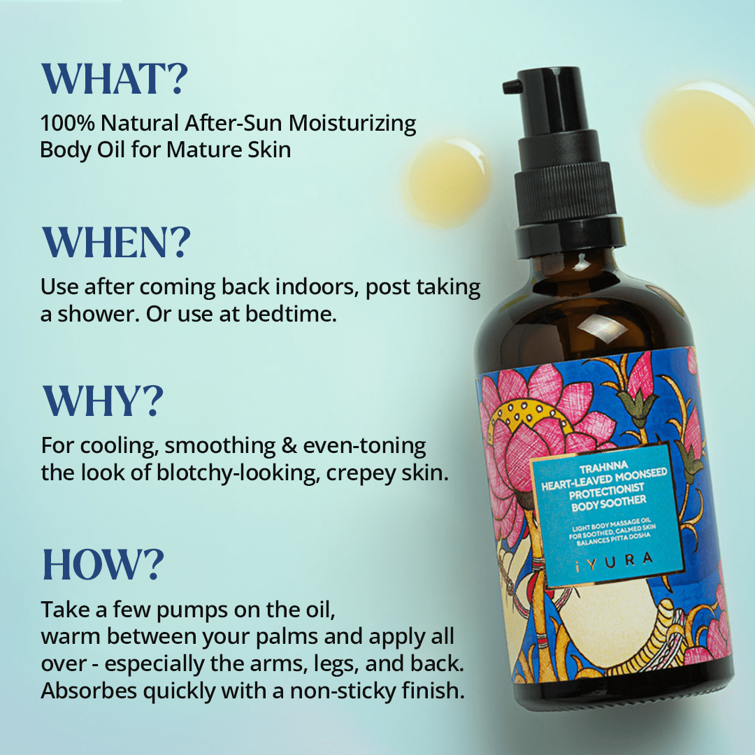 Trahnna Heart-Leaved Moonseed Protectionist Body Soother - Feel Soothed, Nourished, Confident - Light & Deeply Nourishing Body Oil Body Oil iYURA