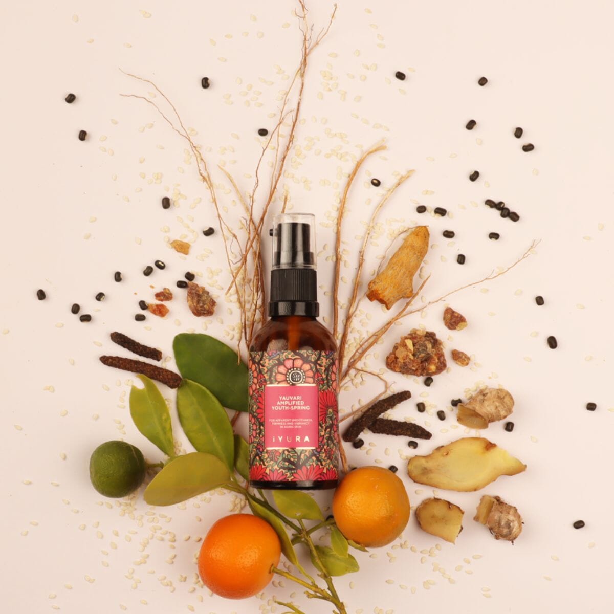 Yauvari Amplified Youth Spring - Post-Menopausal Care for Saggy Jowls and Neck Skin Face oil iYURA