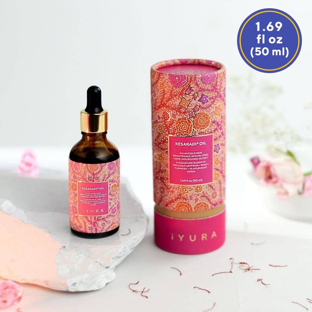 Kesaradi Oil - Best Face Moisturizer for a Natural, Healthy Glow - Face oil iYURA 1.69 fl oz