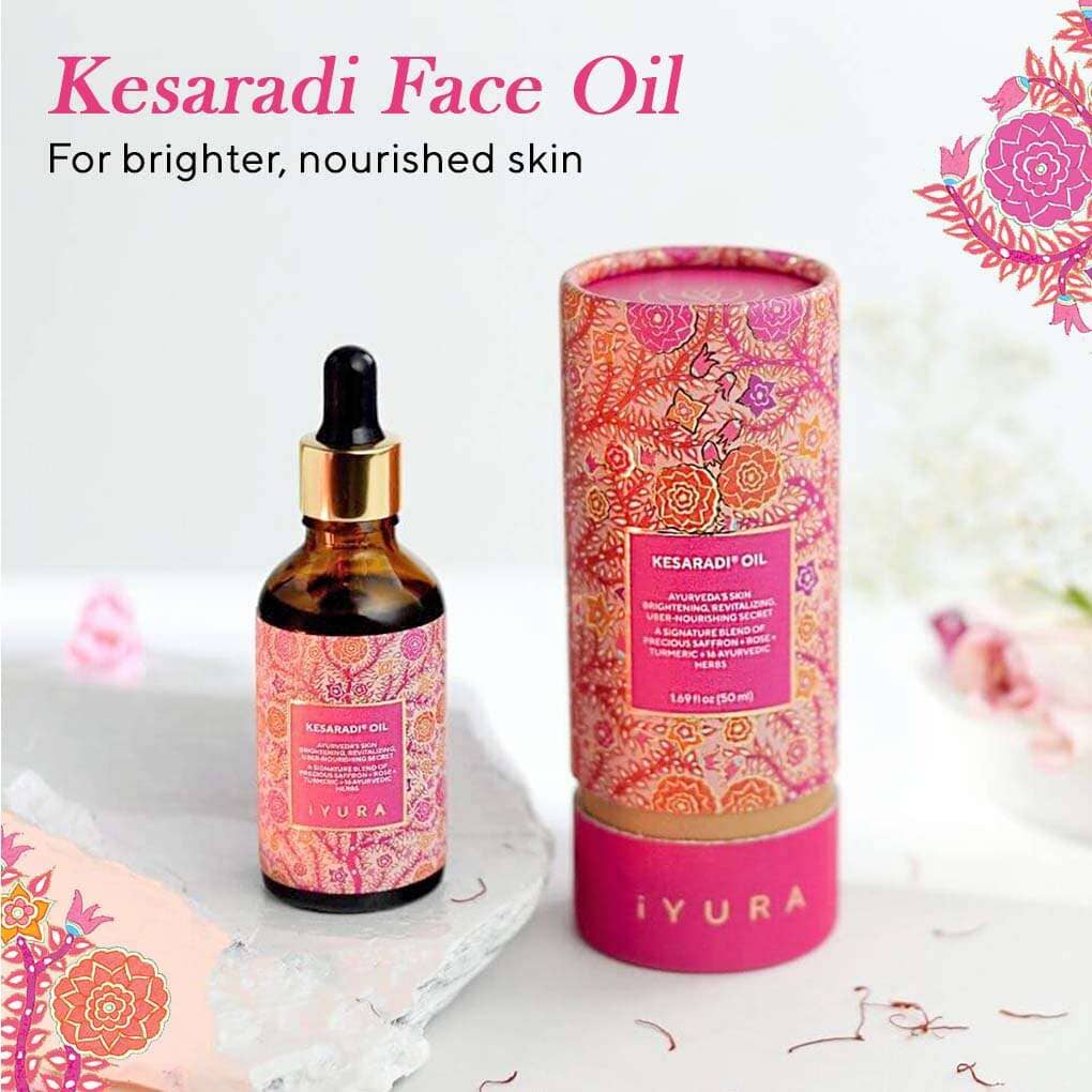 Kesaradi Oil - Best Face Moisturizer for Natural Glow - 100% Ayurvedic Formulation Face oil iYURA