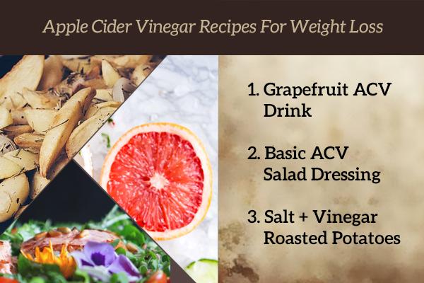 3 Apple Cider Vinegar Recipes For Weight Loss