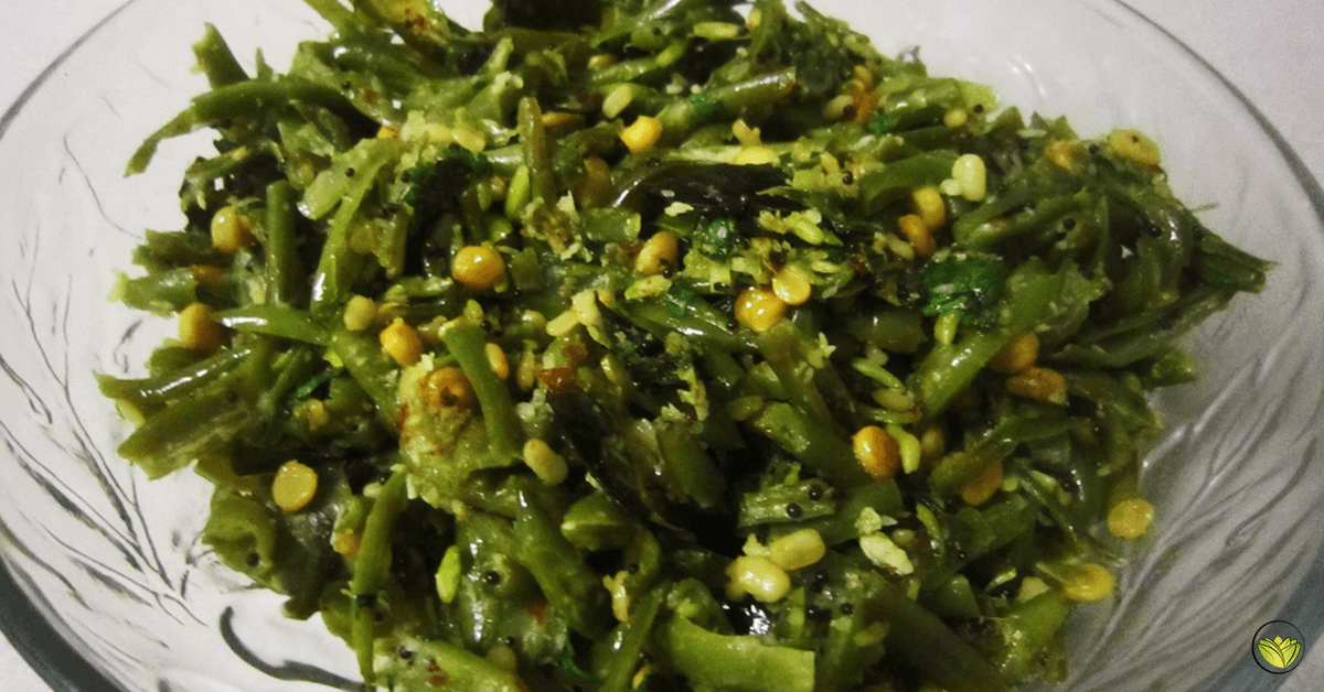 Carotenoid + Flavanoid-Rich Green Beans Foogath Recipe