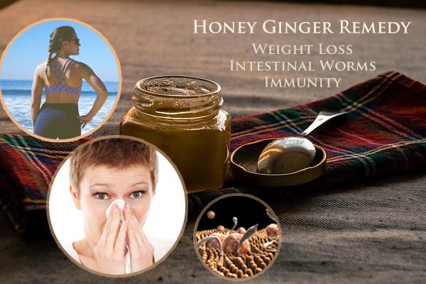 Honey Ginger Remedy For Weight Loss, Immunity, Worms + More