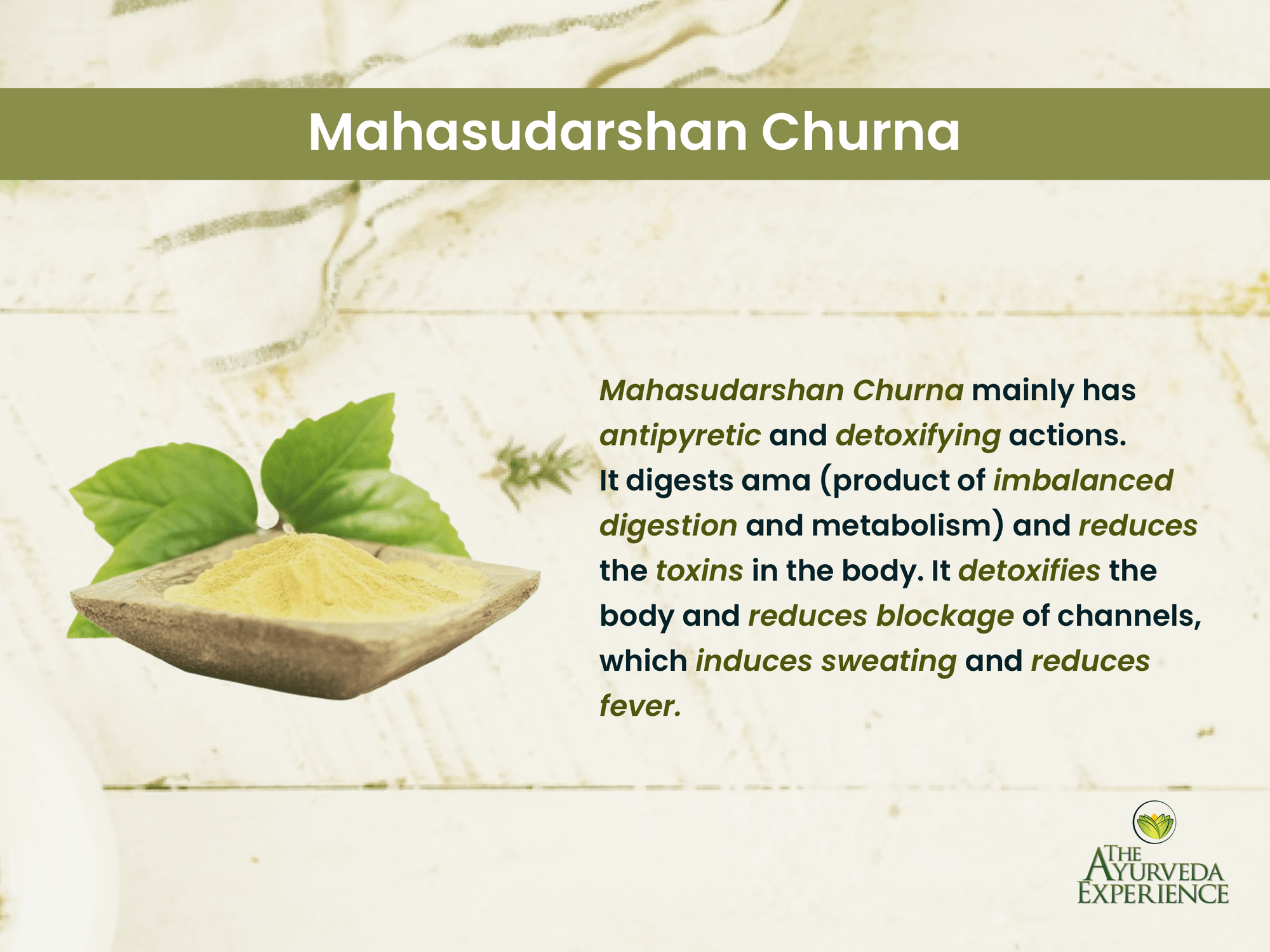 Manage all types of fevers with Mahasudarshana Churna