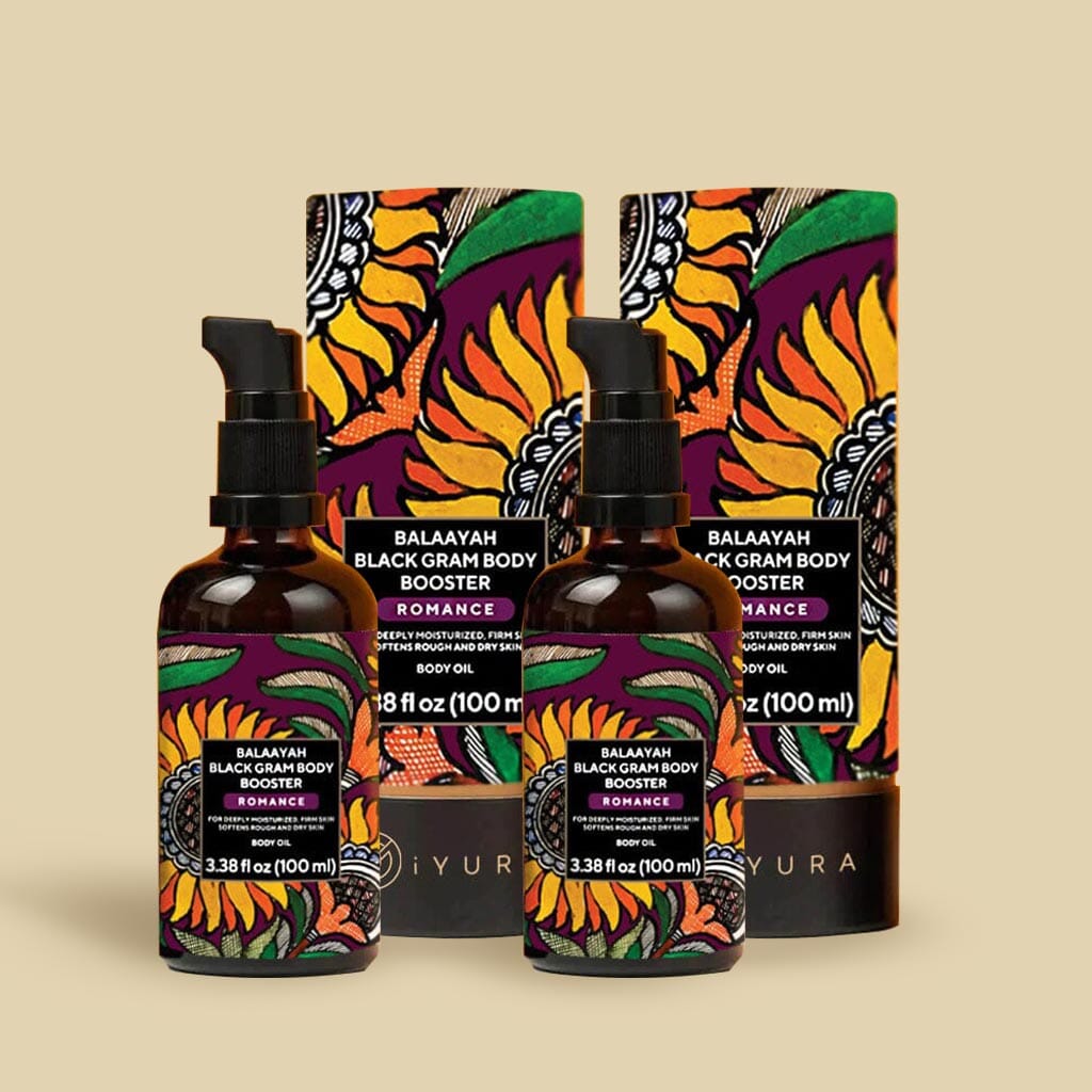 Balaayah Black Gram Body Booster : Romance Blend Body Oil iYURA 2 bottles of 3.38 fl oz (100 ml) each at 20% OFF 