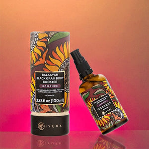 Balaayah Black Gram Body Booster: Body Massage Oil for Dry, Aging Skin - In 7 Different Indulging Aromas!