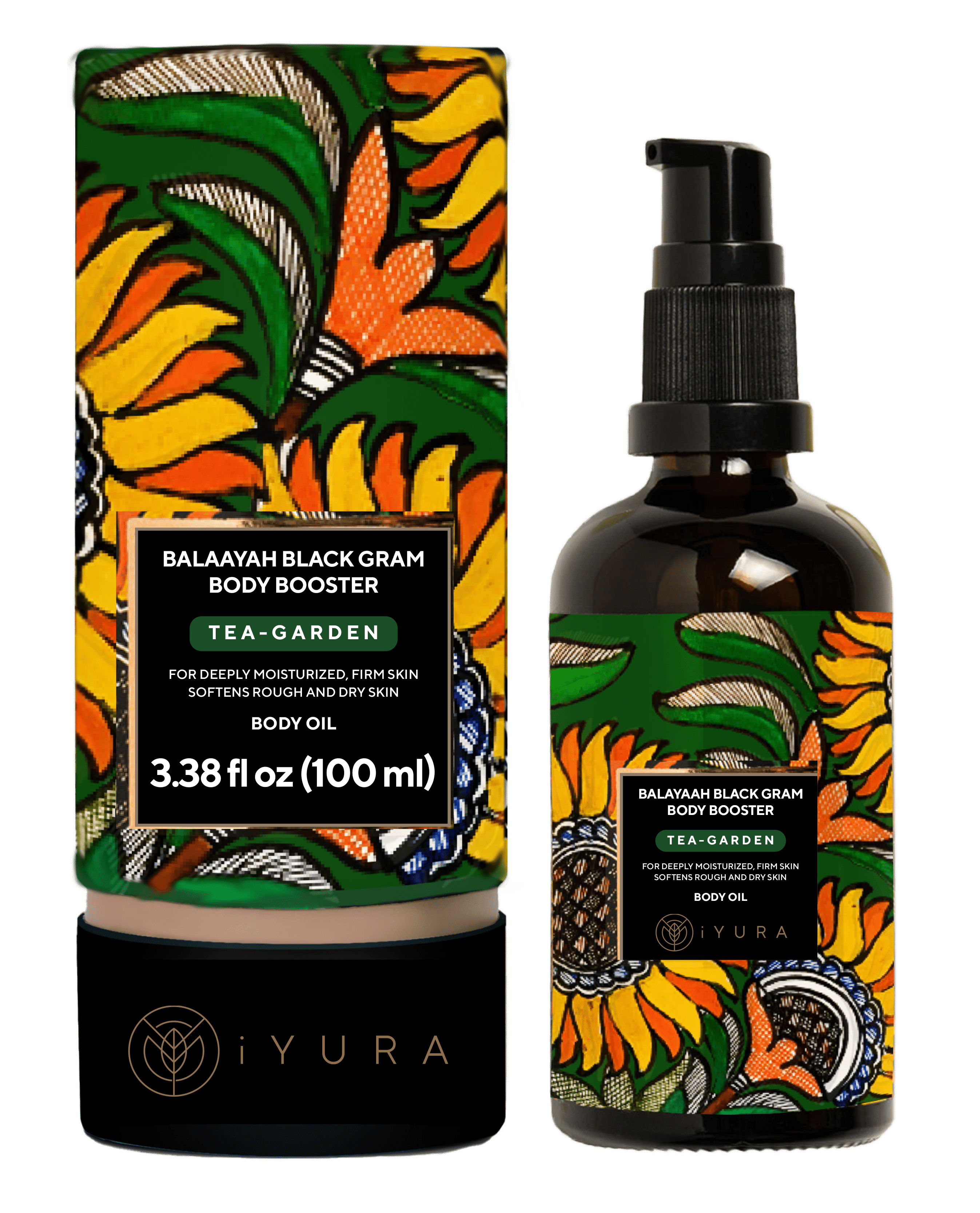 Balaayah Black Gram Body Booster | Tea-Garden Blend | Body Oil iYURA 