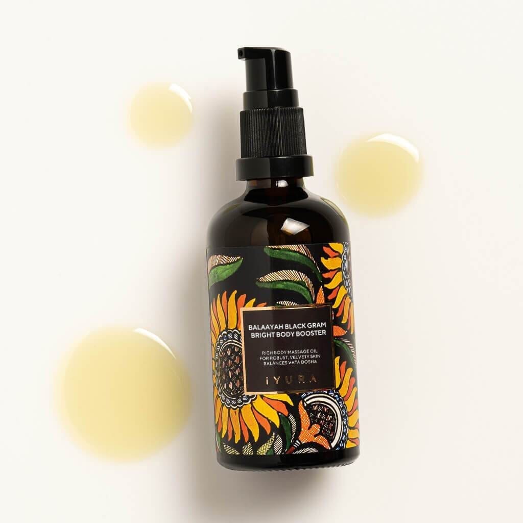 Balaayah Black Gram Bright Body Booster | Firming Body Oil for Dry, Mature Skin | Body Oil iYURA 