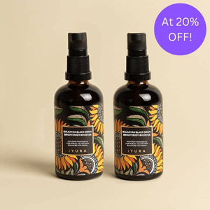Balaayah Black Gram Bright Body Booster - For a luxurious, enriching skincare experience! Body Oil iYURA 2 bottles of 3.38 fl oz (100 ml) each at 20% OFF 