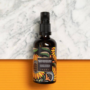 Balaayah Black Gram Bright Body Booster | With Sweet & Citrusy Aroma of Jasmine, Cardamom, Orange and Lemongrass | Body Oil iYURA 