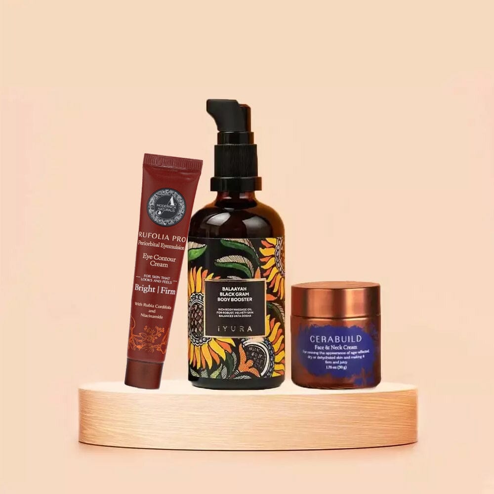 Bestsellers Bundle | Perfect Bundle for Mature, Dry & Aging Skin with Pro Beauty set The Ayurveda Experience 