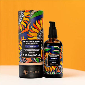 Black Gram Face & Body Duo With Serenity Blend - Best Ayurvedic Moisturizers for Dry Skin Beauty set iYURA 