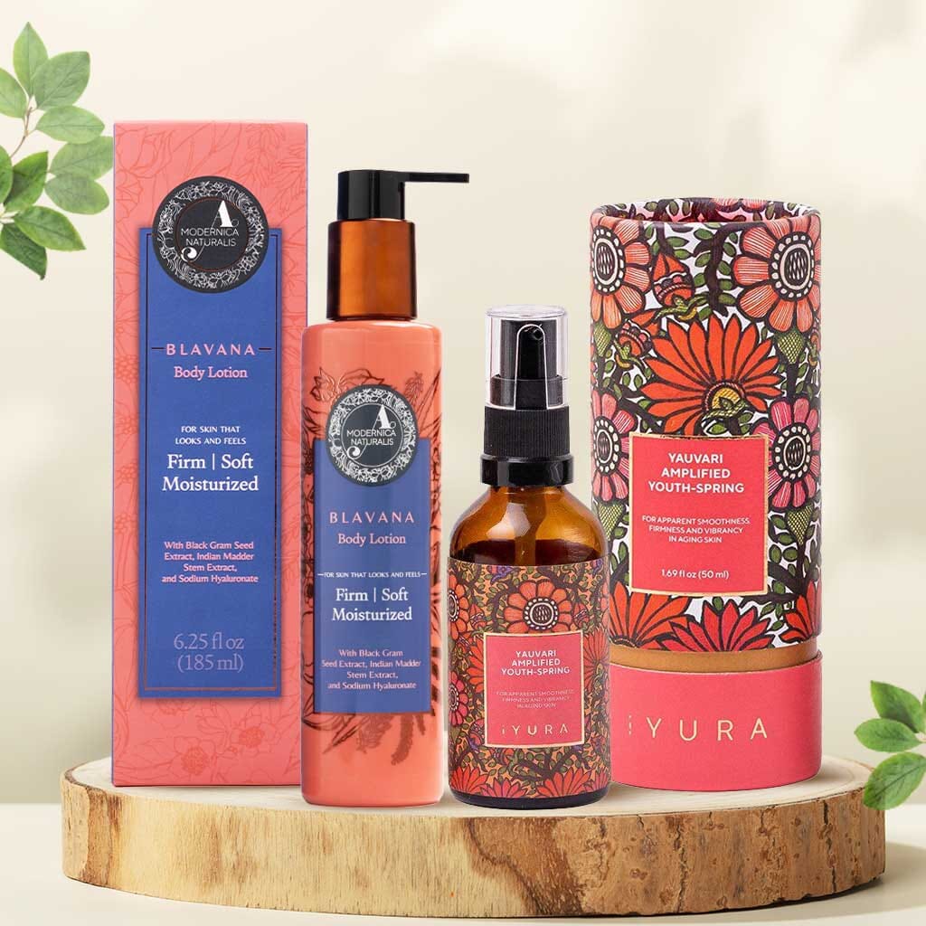 Black Gram Moisturizing Duo - Yauvari Amplified Youth Spring + Blavana Body Lotion Beauty set iYURA 