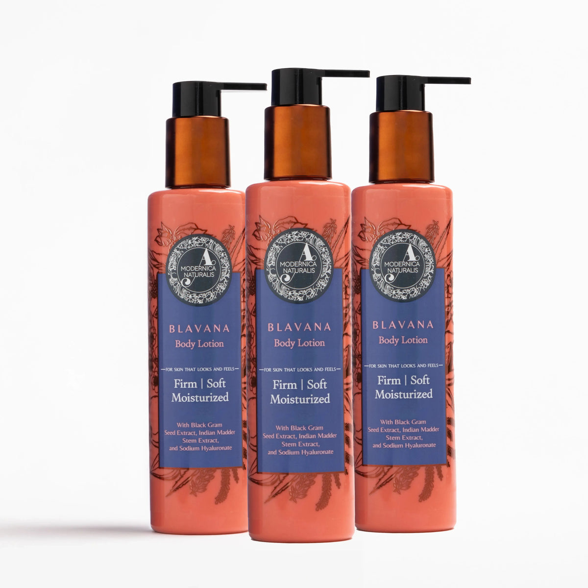 Blavana Body Lotion – Firms the Look of Saggy Skin on Arms and Legs - Pack of 3 Lotion & Moisturizer A Modernica Naturalis 