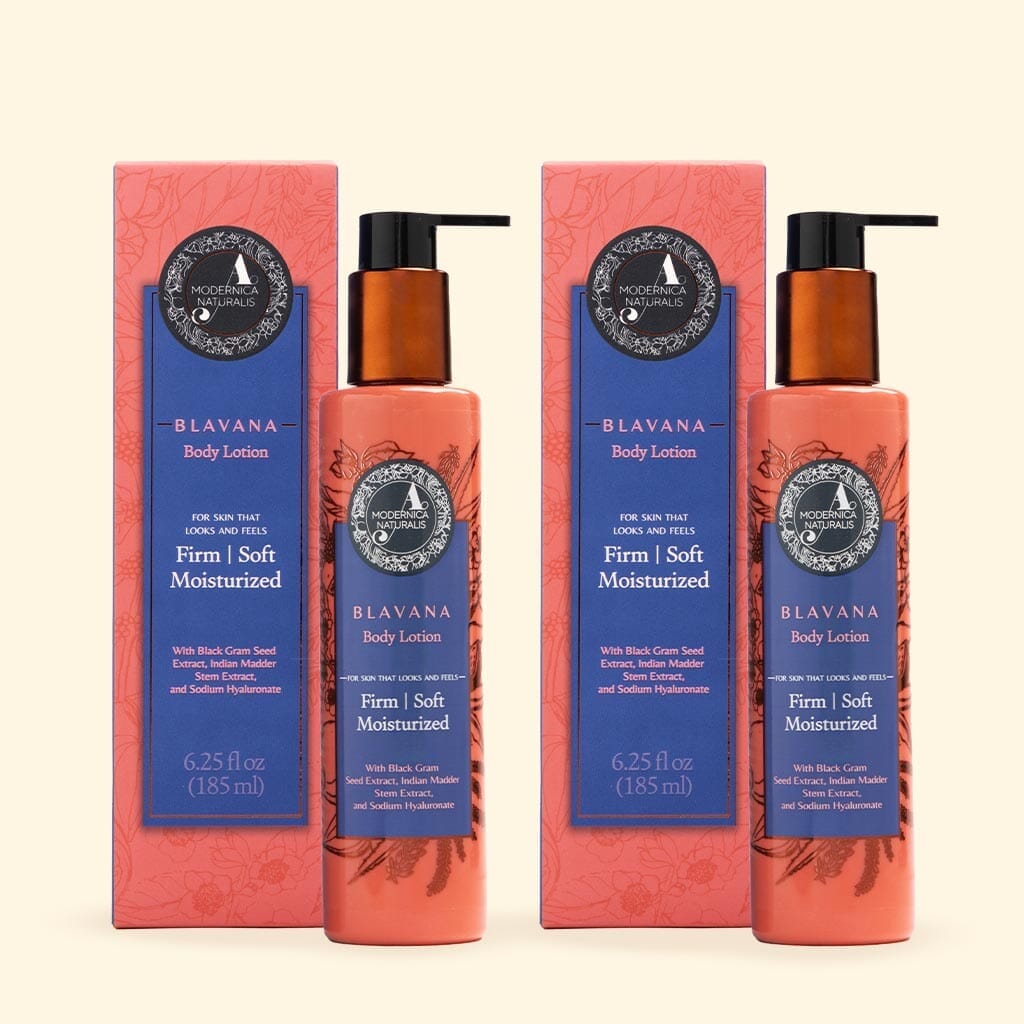 Blavana Body Lotion | Moisturizes, Softens, Firms Dry, Aging, Crepey Skin | Revolutionary Formula with Black Gram - Best Body Lotion for Mature Body Skin - With Clinically Proven Ingredients Lotion & Moisturizer A Modernica Naturalis 2 bottles of 6.25 fl oz (185 ml) each at 10% OFF 