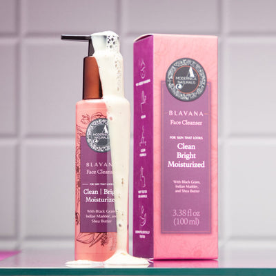 Blavana Face Cleanser – Cleans, Moisturizes, Brightens, Dry, Dull, Aging Skin - Revolutionary Formula with Black Gram - Best Face Cleanser for Mature Skin - With Clinically Tested Ingredients