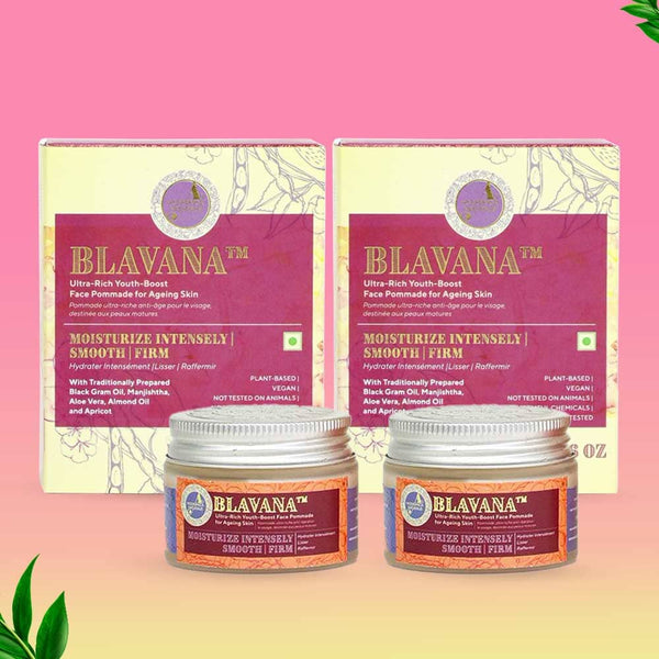 Blavana Ultra-Rich Youth-Boost Face Pommade for Aging Skin - Pack of 2