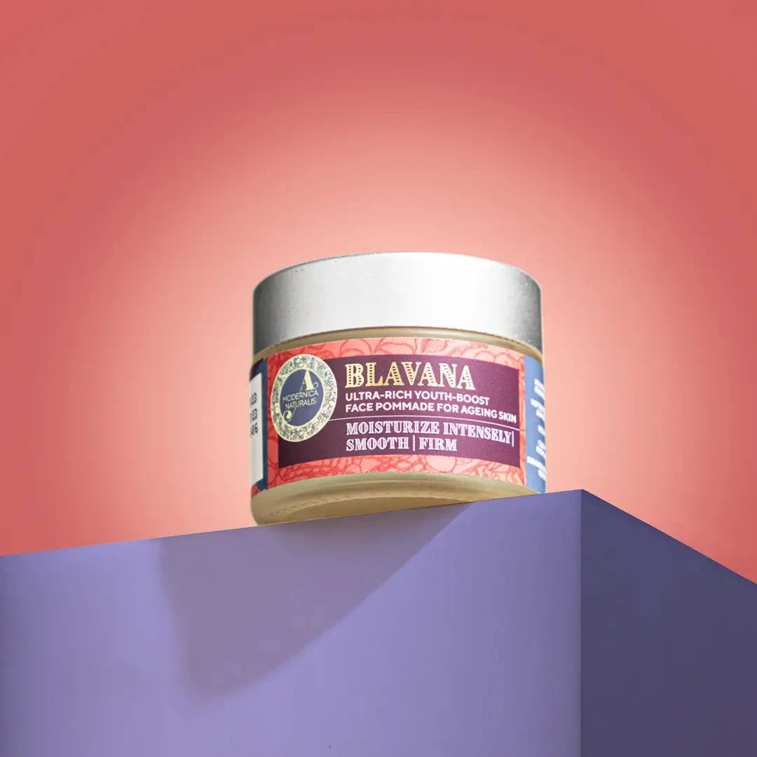 Blavana Ultra-Rich Youth-Boost Face Pommade - With Black Gram and Manjistha - For Dry, Aging, Mature, Dull Skin Lotion & Moisturizer A. Modernica Naturalis 