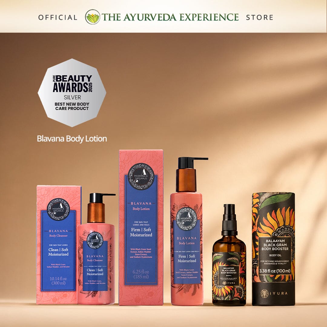 Body Glaze Kit:- The 3-Step Ritual to Glaze, Firm & Moisture-Seal the Look of Dry, Crepey Skin Beauty set The Ayurveda Experience 