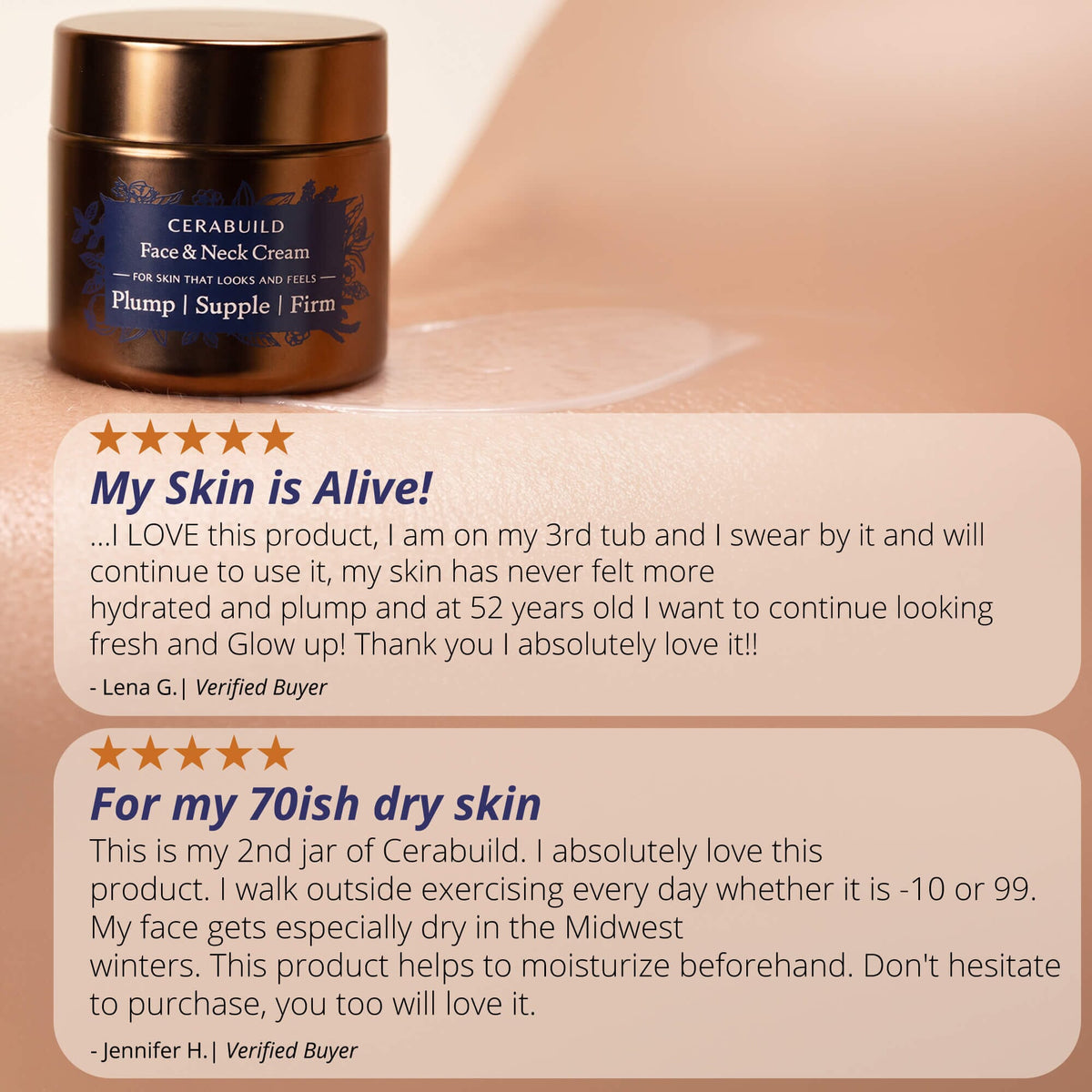 Cerabuild Face and Neck Cream - Restore and Protect Your Skin's Lost Moisture with Phyto-Ceramides Lotion & Moisturizer A. Modernica Naturalis 