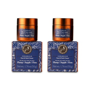 Cerabuild Face and Neck Cream - Restores Skin's Gone Moisture & Protects Skin's Barrier - With Phyto-Ceramides | Pack of 2 Lotion & Moisturizer A. Modernica Naturalis 