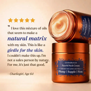Cerabuild Face and Neck Cream - With Phyto-Ceramides - Restores Skin's Gone Moisture and Protects Skin's Barrier Lotion & Moisturizer A. Modernica Naturalis 