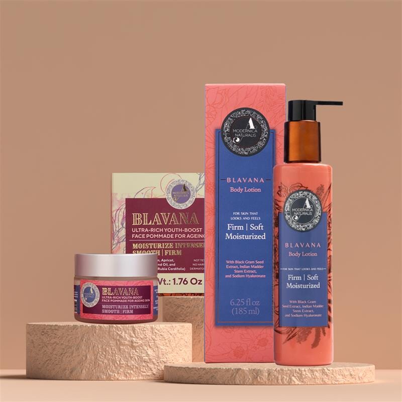 Crepey Skin Duo - Face to Toes with Blavana Face Pommade and Blavana Body Lotion Beauty set A Modernica Naturalis 