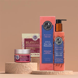 Crepey Skin Duo - Face to Toes with Blavana Face Pommade and Blavana Body Lotion Beauty set A Modernica Naturalis 