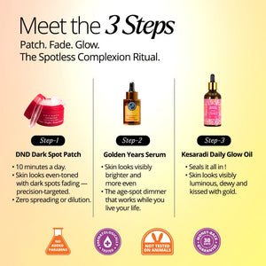 Dark Spot Kit:- The 3-Step Ritual to Fade Dark Spots From Every Angle Beauty set The Ayurveda Experience 
