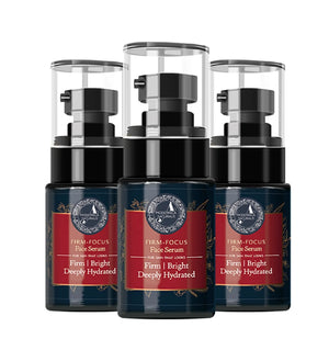 Firm-Focus Face Serum - Firms, Brightens & Hydrates Aging, Crepey Skin - Focused-Firming Formula with Cotton Tree, Zebrawood, Strawberry Begonia - The Best Face Serum for Loose, Saggy Facial Skin - Pack of 3 Face serum A Modernica Naturalis 