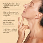 Firm-Focus Neck Mask - Lifts, Firms, Smooths the look of Loose, Saggy Skin on the Neck, Jaw, Chin & Upper Chest - Focused Neck Firming Action with Phyto-Ceramides and Water Lily - Best Firming Neck Mask Neck Mask A Modernica Naturalis 