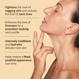 Firm-Focus Neck Mask - Lifts, Visibly Firms, Smooths the look of Loose, Saggy Skin on the Neck, Jaw, Chin & Upper Chest - Focused Visible Neck Firming Action with Phyto-Ceramides and Water Lily - Best Look-Firming Neck Mask Neck Mask A. Modernica Naturalis 