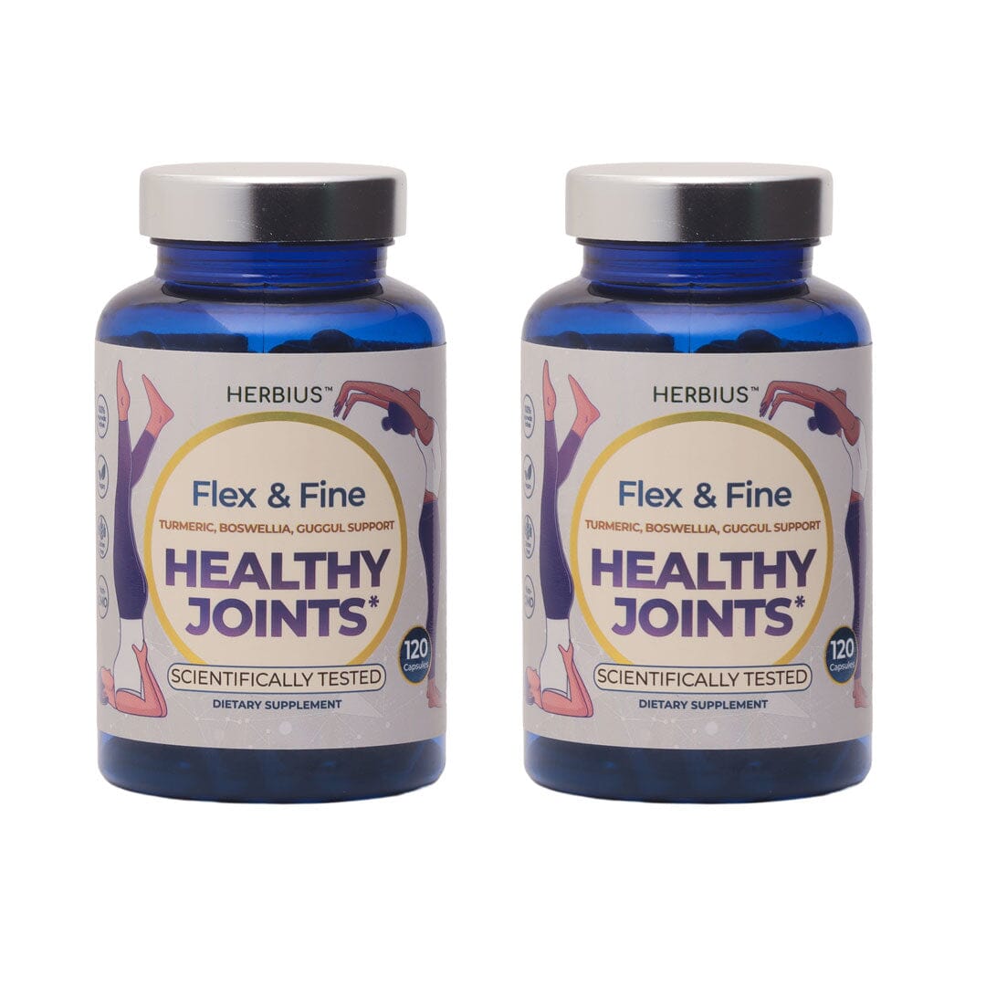 Flex & Fine – Joint Supplement for Cartilage, Bone, and Synovial Fluid Support | Vegan, Scientifically Tested - Pack of 2 Ayuttva 
