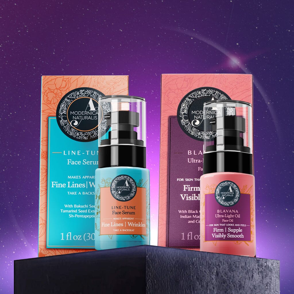 FREE BLACK FRIDAY GIFT: The Satin-Smooth Skin Set - Full-Sizes of Blavana Ultra-Light Face Oil & Line-Tune Face Serum worth $91 USD! The Ayurveda Experience 