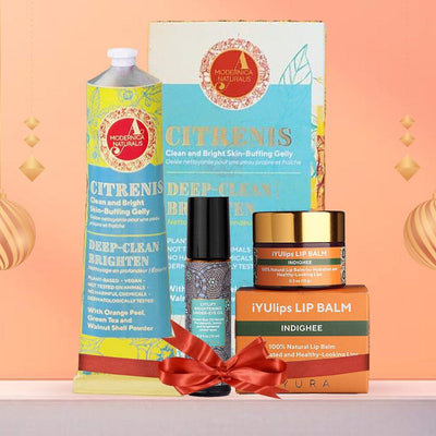 FREE BLACK FRIDAY GIFT: Timeless Radiance Trio For Brighter, Softer, and Plumper Under-Eyes, Face & Lips-with Citrenis, Lytlift Brightening Under-Eye Oil and iYUlips IndiGhee Lip Balm singleton_gift The Ayurveda Experience
