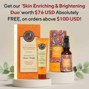 FREE SEPTEMBER SURPRISE GIFT: Skin Enriching and Brightening Duo - Full-Sizes of Prinourish Skin Enriching Superfood Serum & Nicumin Black Seed Brightening Face Cleansing Jelly worth $76! singleton_gift The Ayurveda Experience 