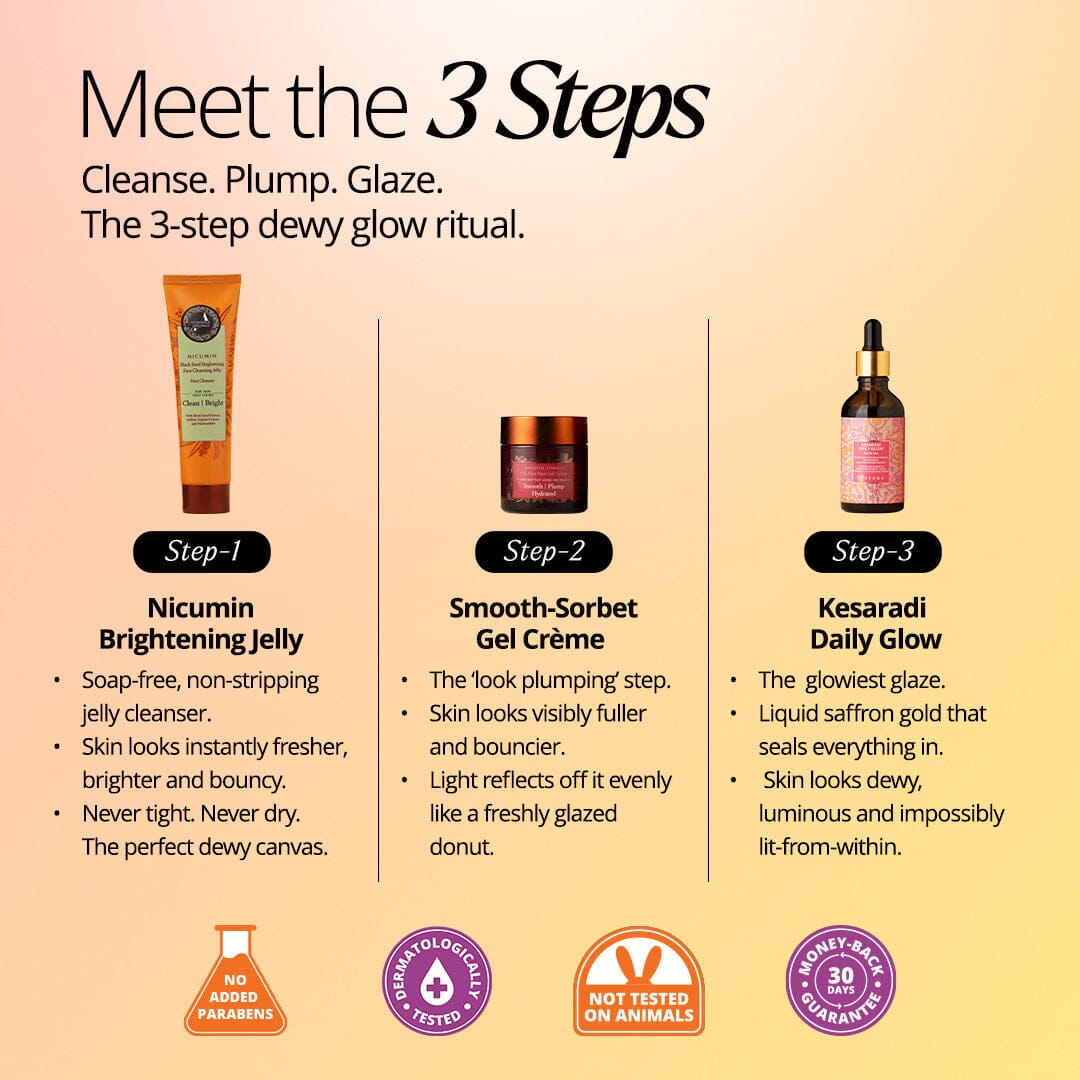 Glazed Donut Kit:- The 3-Step Ritual for Glass-Skin, Glazed-Donut Glow The Ayurveda Experience 