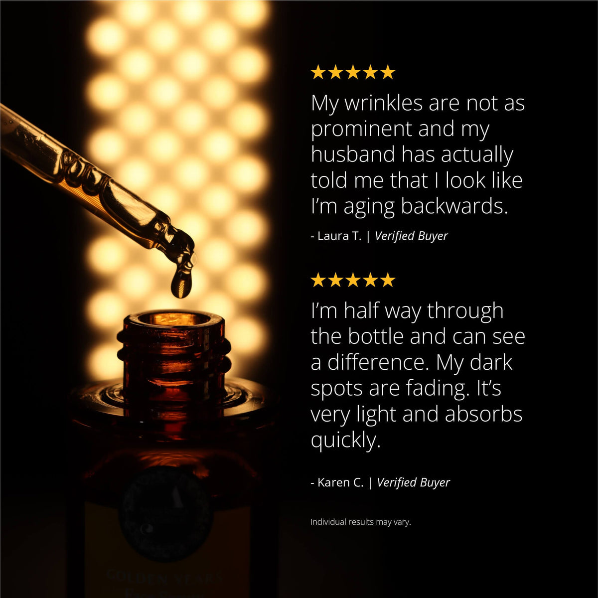 Golden Years - Face Serum For Age Spots, Clear Complexion & Unwrinkled-Appearance Face Serum A. Modernica Naturalis 
