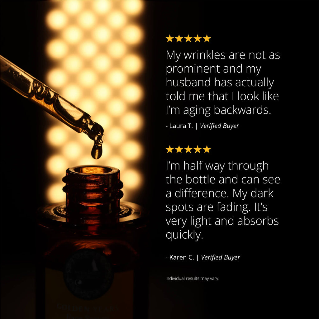 Golden Years - Face Serum For Age Spots, Clear Complexion & Unwrinkled-Appearance Face Serum A. Modernica Naturalis 