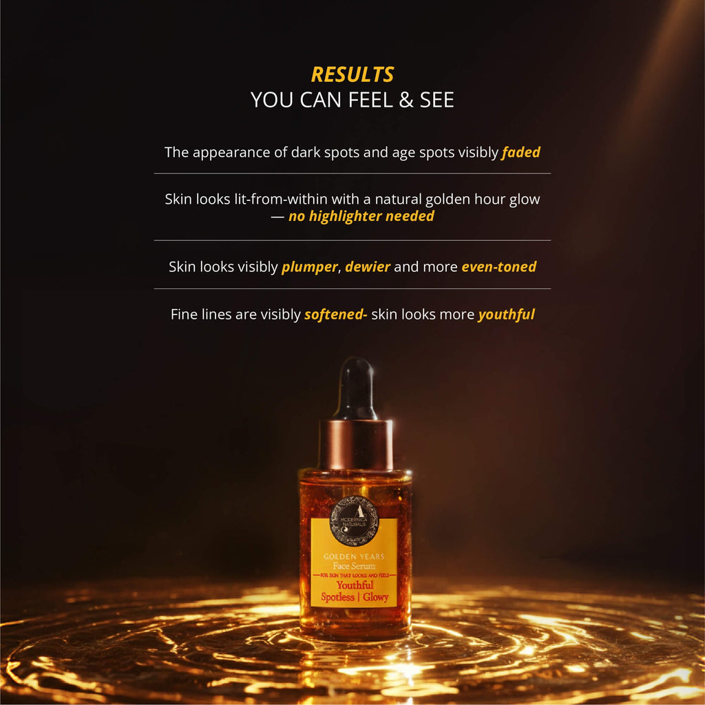 Golden Years - Face Serum For Age Spots, Clear Complexion & Unwrinkled-Appearance Face Serum A. Modernica Naturalis 
