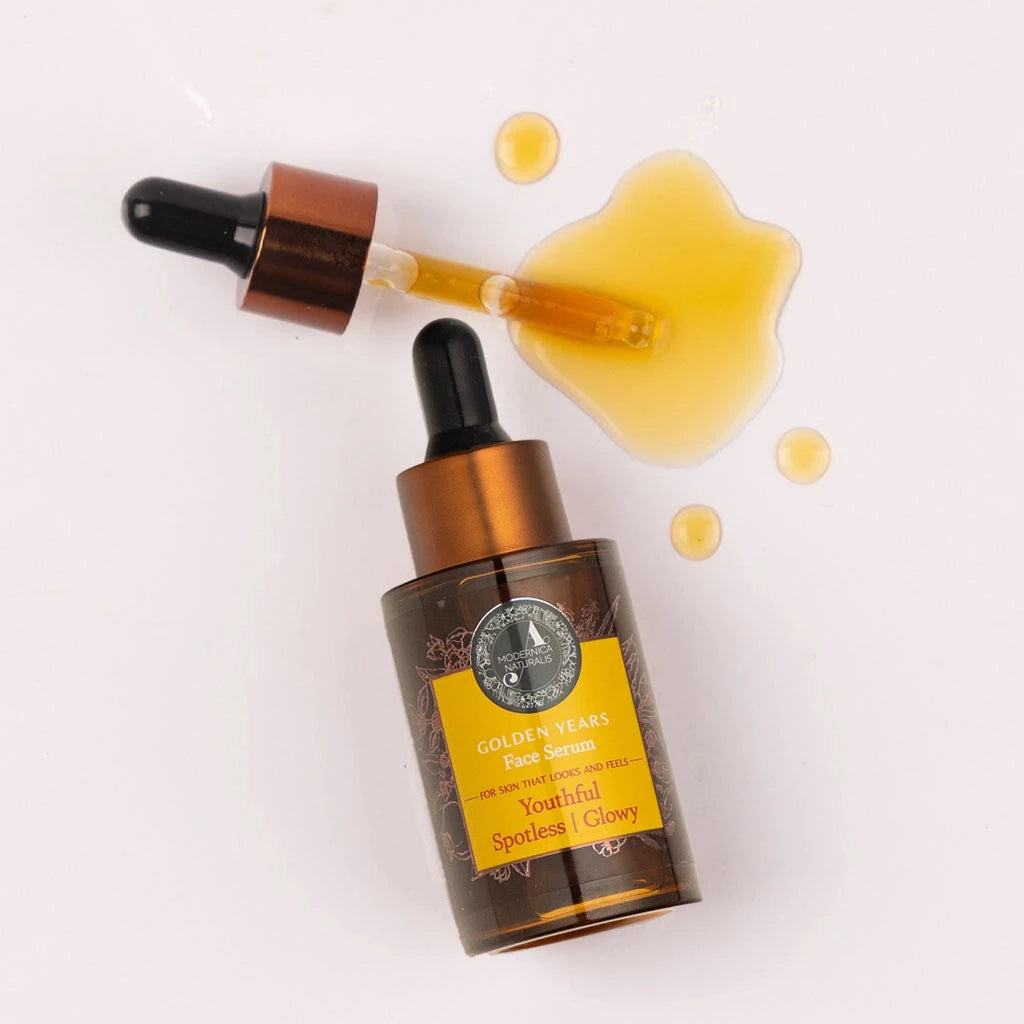 Golden Years - Face Serum To Reduce The Appearance Of Age Spots, Clear Complexion & Unwrinkled-Appearance Face Serum A Modernica Naturalis 
