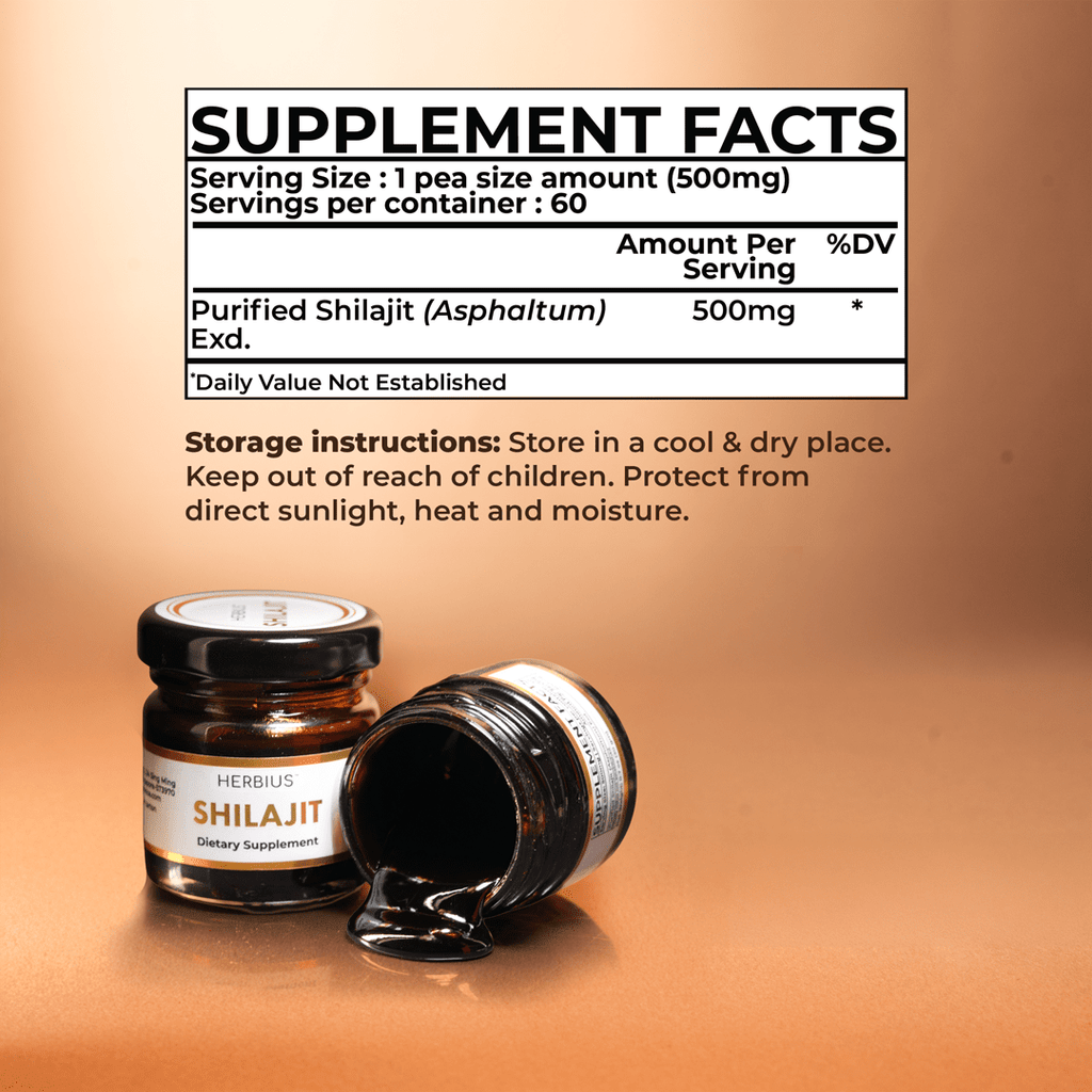 Herbius™ Shilajit | 100% Pure Himalayan Resin For Natural Energy, Hormonal Balance & Menopause Support - 30g - Pack of 2 Supplements Ayuttva 
