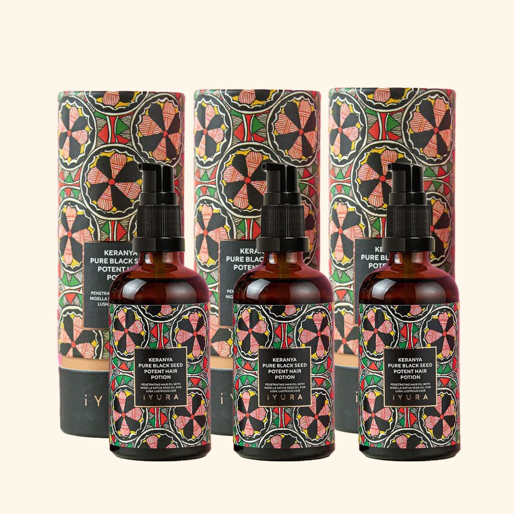 Keranya - iYURA's Ayurvedic Secret to Long, Lush, Voluminous Hair - Pack of 3 Hair Oil iYURA 