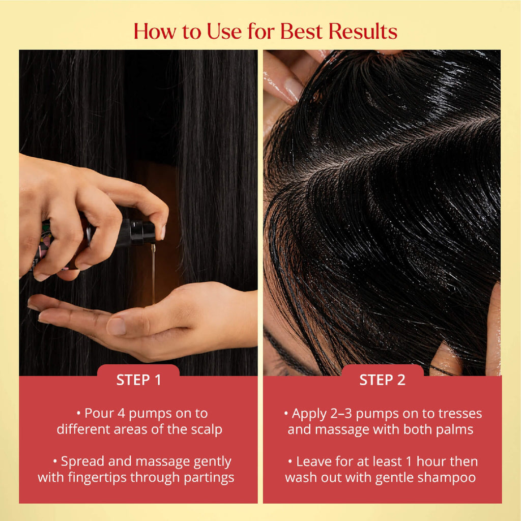 Keranya Pure Black Seed Potent Hair Potion - More Shiny Hair On The Head, Not In The Comb Hair Oil iYURA 