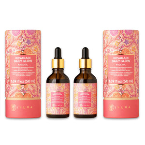 Kesaradi Daily Glow Oil - iYURA - Formulated with Saffron + Other Ayurvedic Herbs - Best Face Moisturizer to Get Natural Glow - Pack of 2 Face oil iYURA 