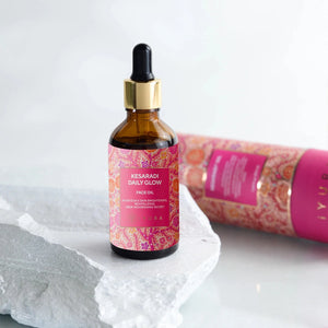 Kesaradi Daily Glow Oil - iYURA - Infused with Saffron - Best Face Moisturizer to Get Natural Glow Face oil iYURA 